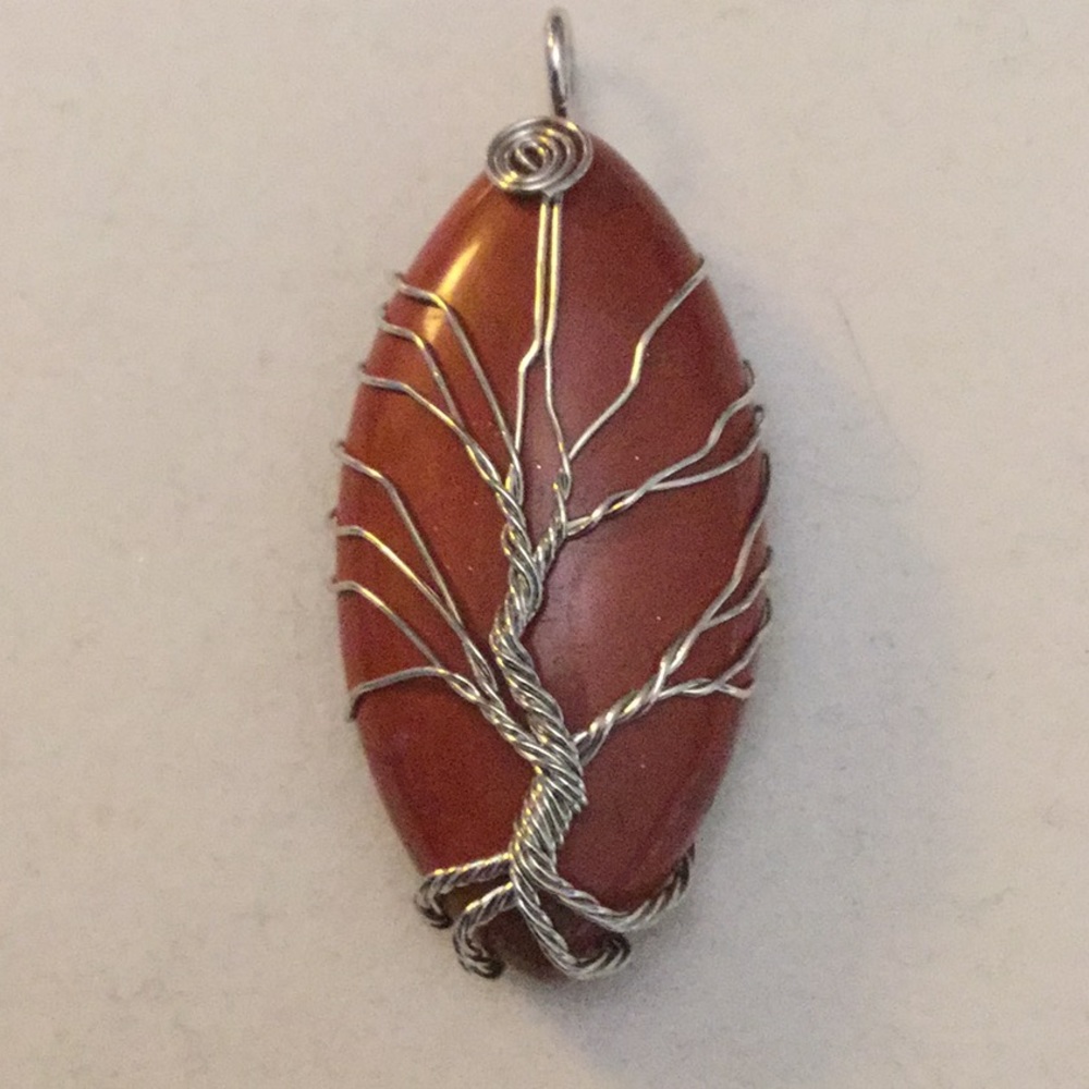 Red Jasper Tree of Life Pendant